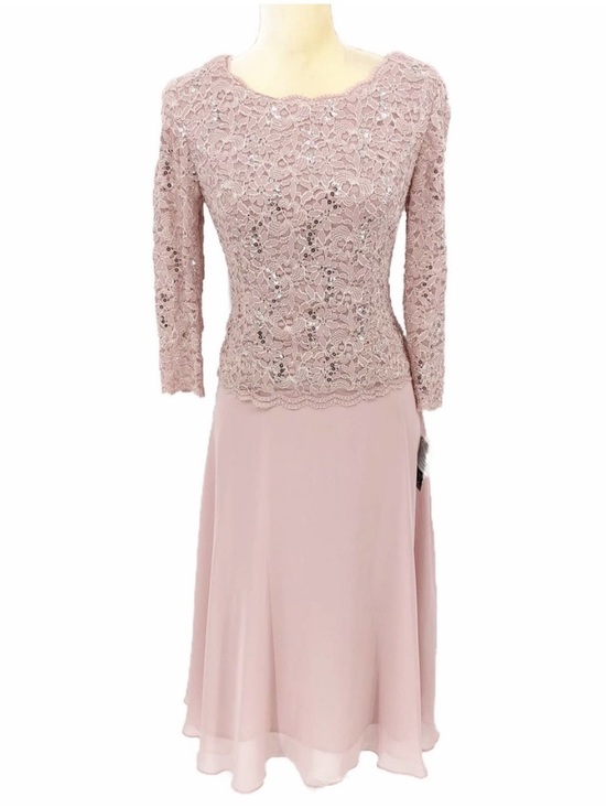 Alex Evenings Dresses & Skirts - Pink Lace Midi Dress